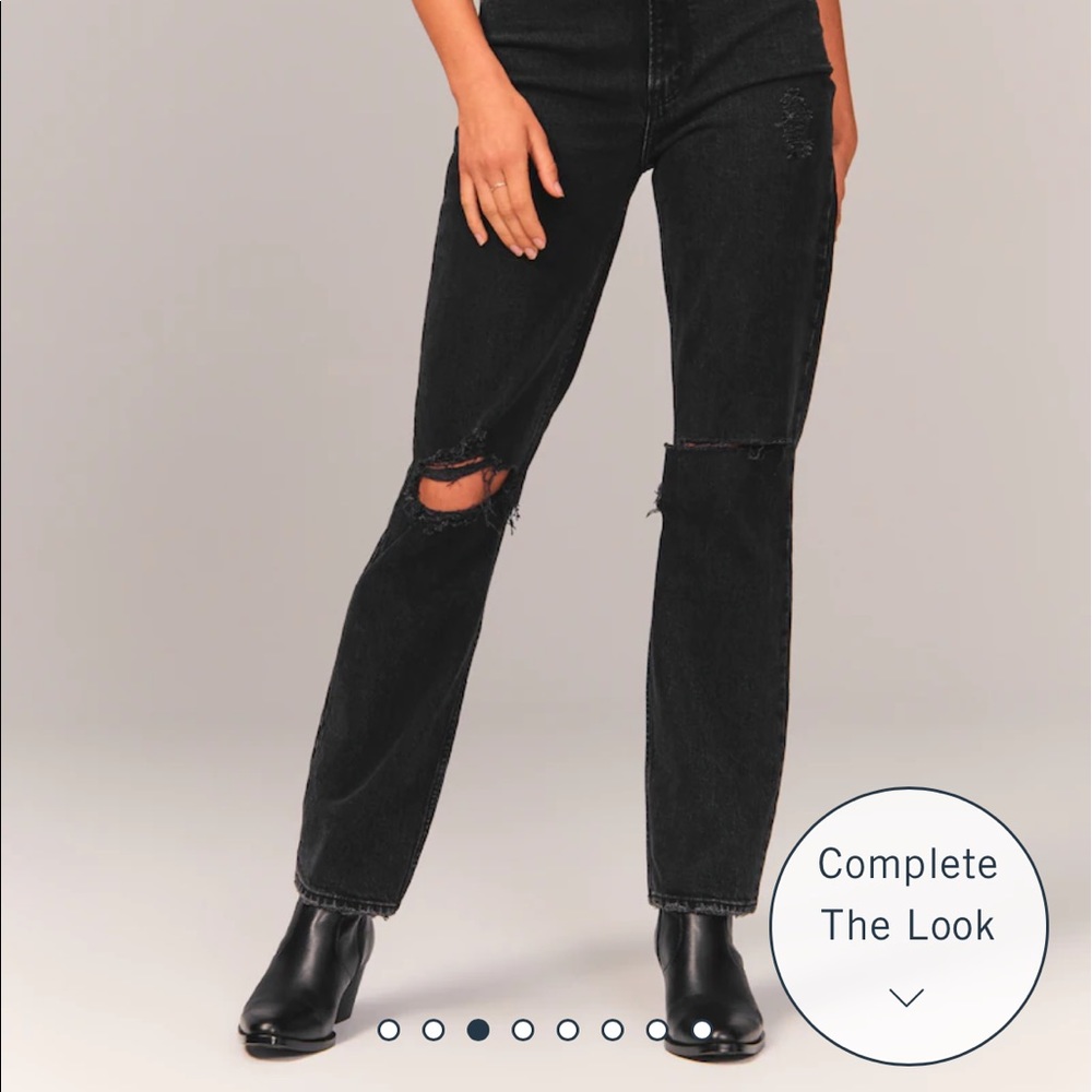 Abercrombie Ultra High Rise 90s Straight Jean